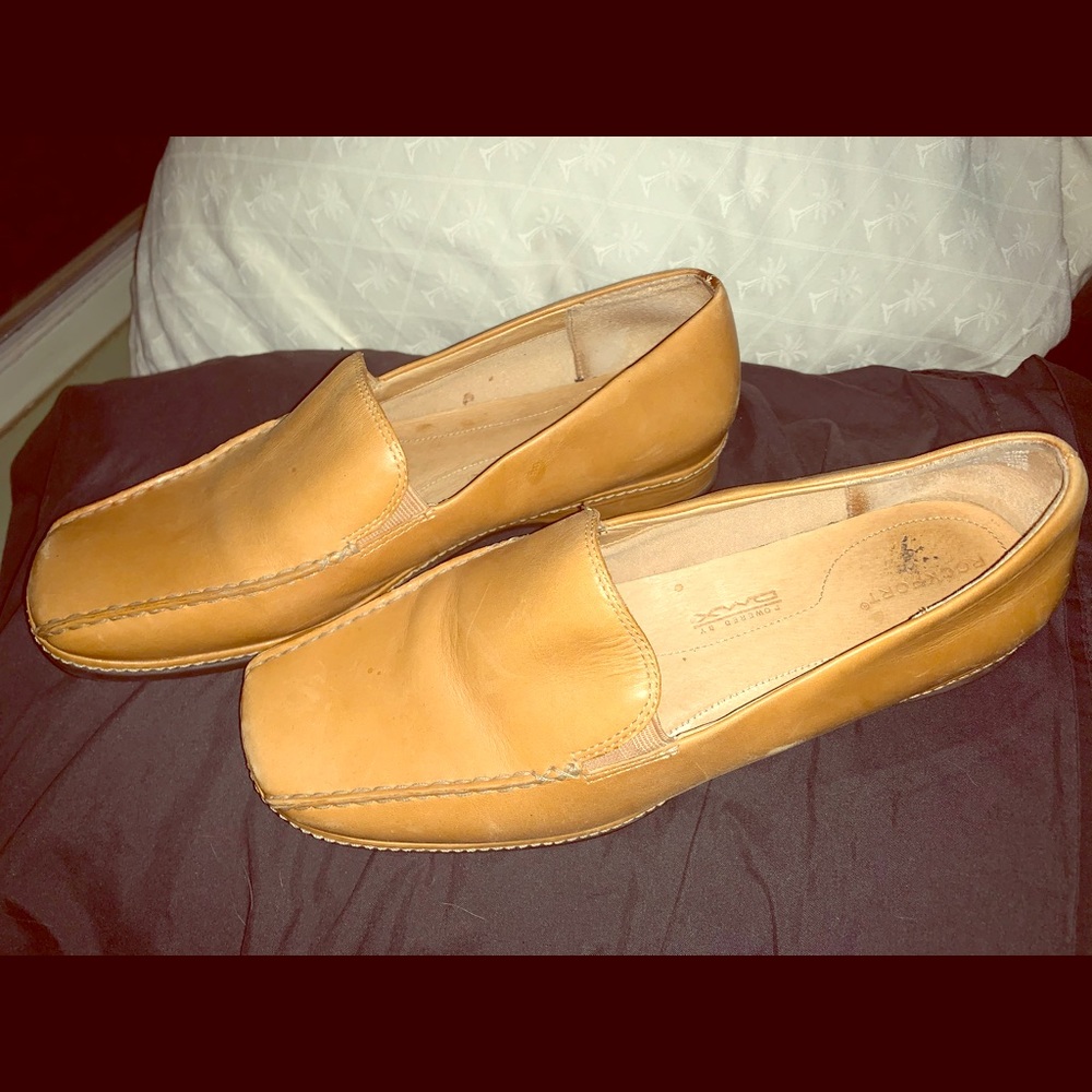 Rock port leather shoes size 10. Worn 2-3 x